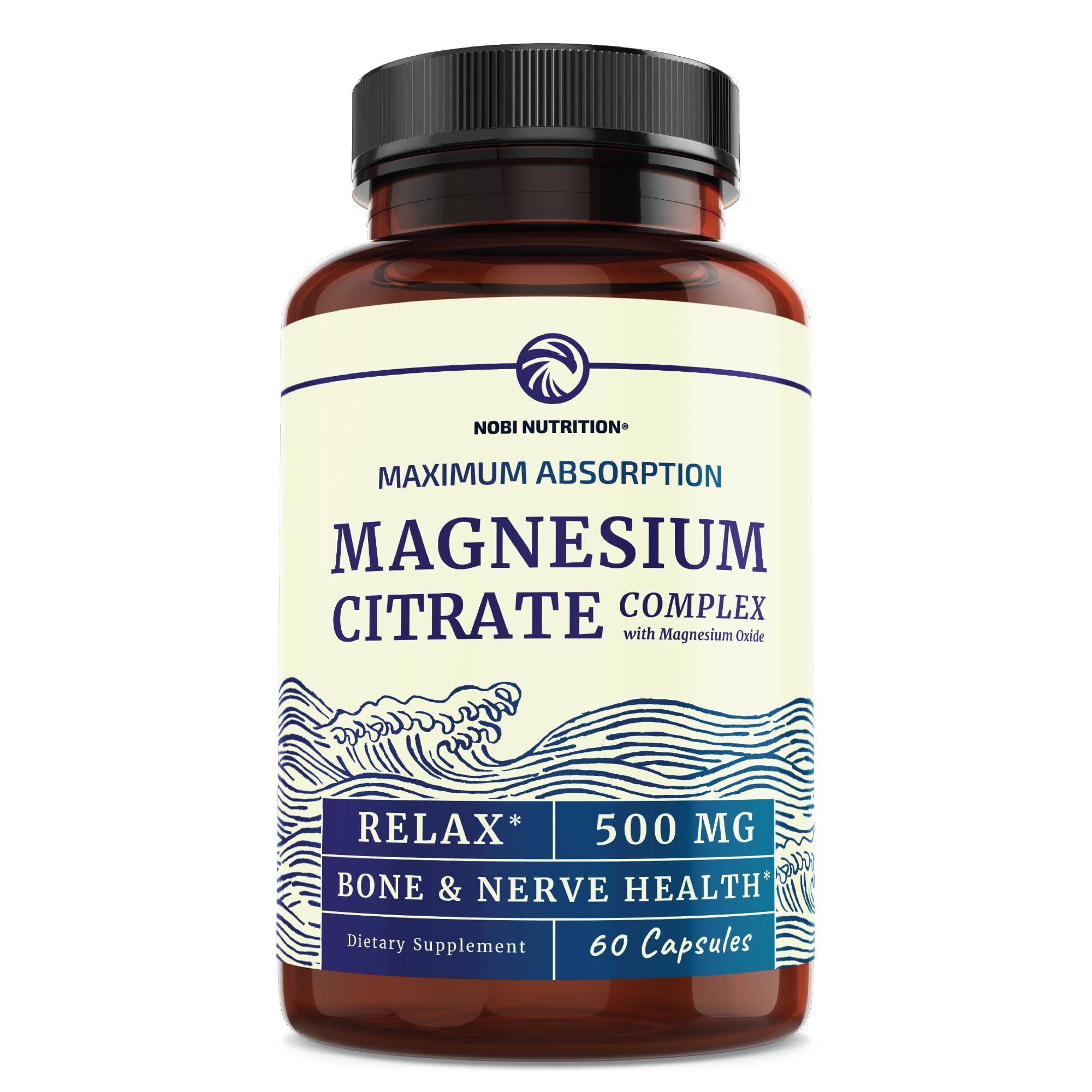 Foto 1 | Suplemento Nobi Nutrition Complejo De Citrato De Magnesio 500 Mg - Venta Internacional.