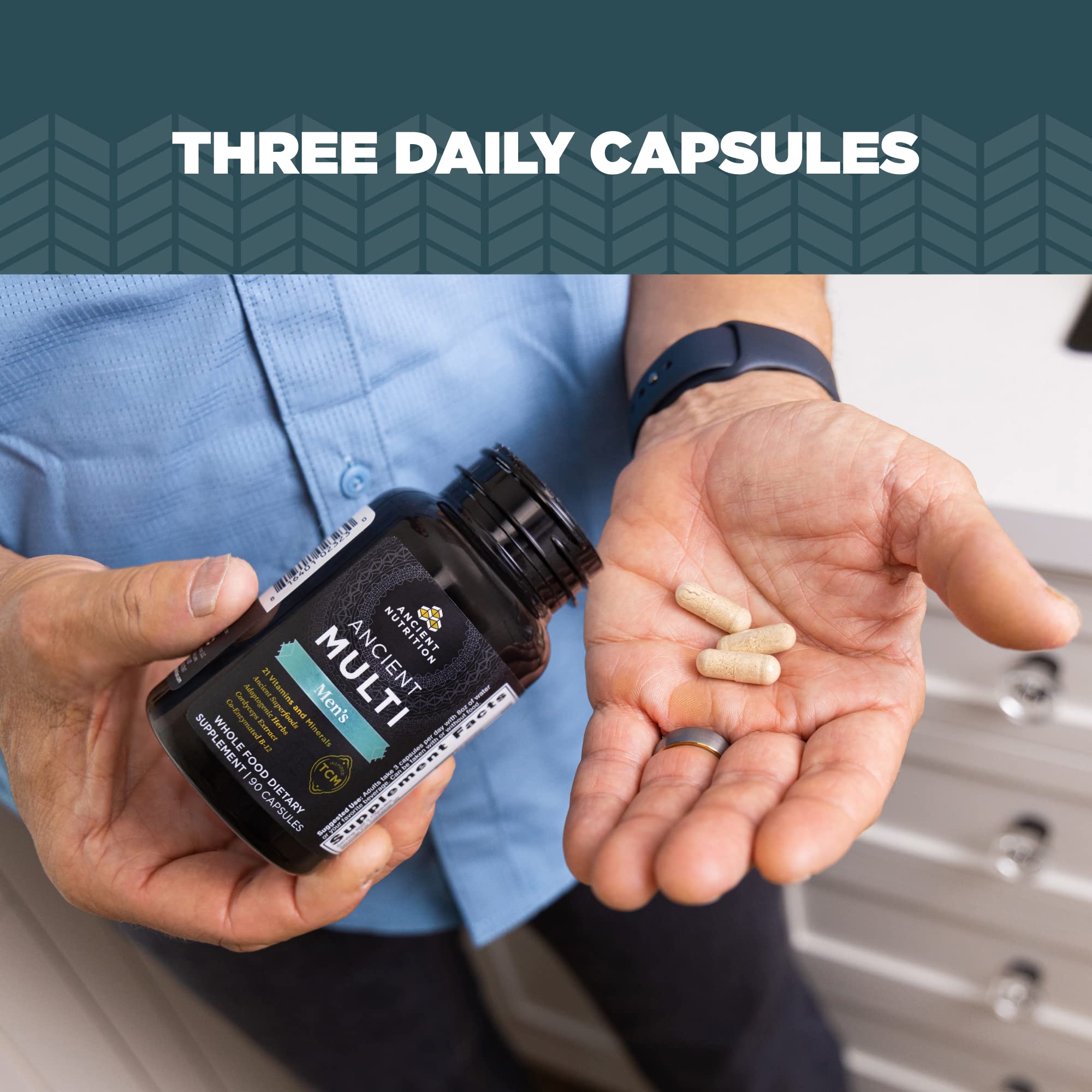 Foto 7 pulgar | Suplemento Ancient Nutrition Multi Para Hombre, 90 Unidades - Venta Internacional.