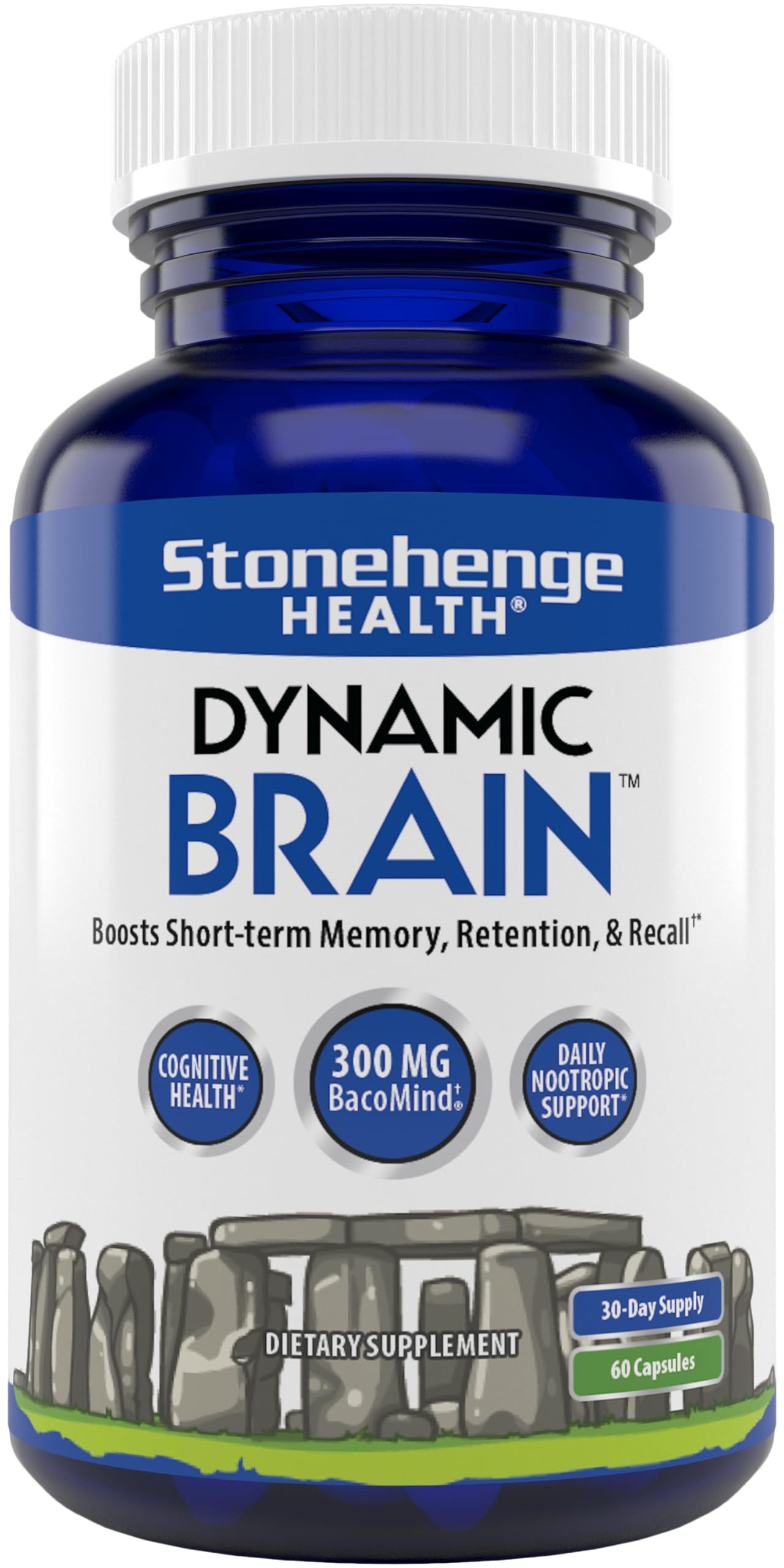 Foto 2 pulgar | Suplemento Stonehenge Health Dynamic Brain Con Bacomind 60 Cápsulas - Venta Internacional.