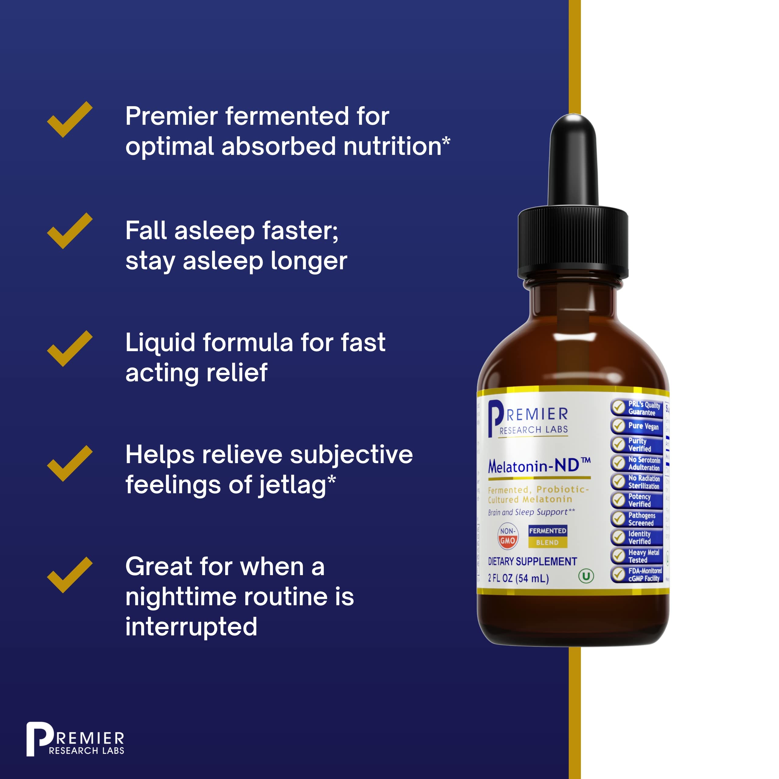 Foto 5 pulgar | Suplemento Melatonina-nd De Premier Research Labs, 60 Ml - Venta Internacional.