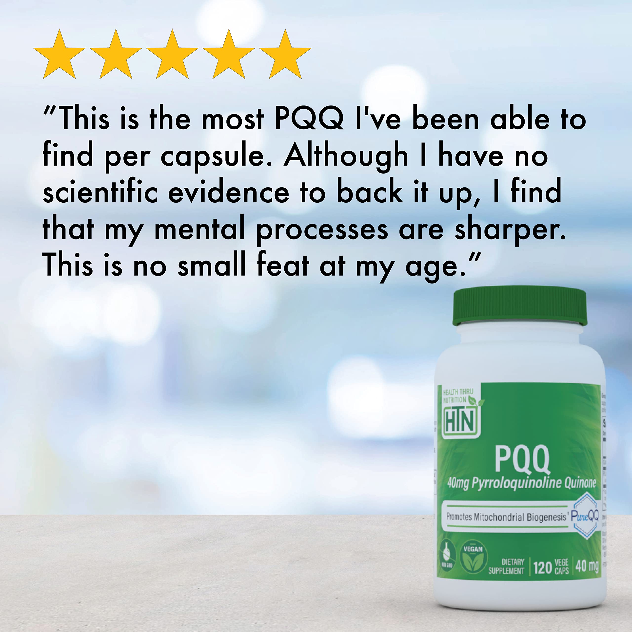 Foto 7 pulgar | Suplemento Health Thru Nutrition Pqq 40 Mg 30 Porciones Pureqq - Venta Internacional.