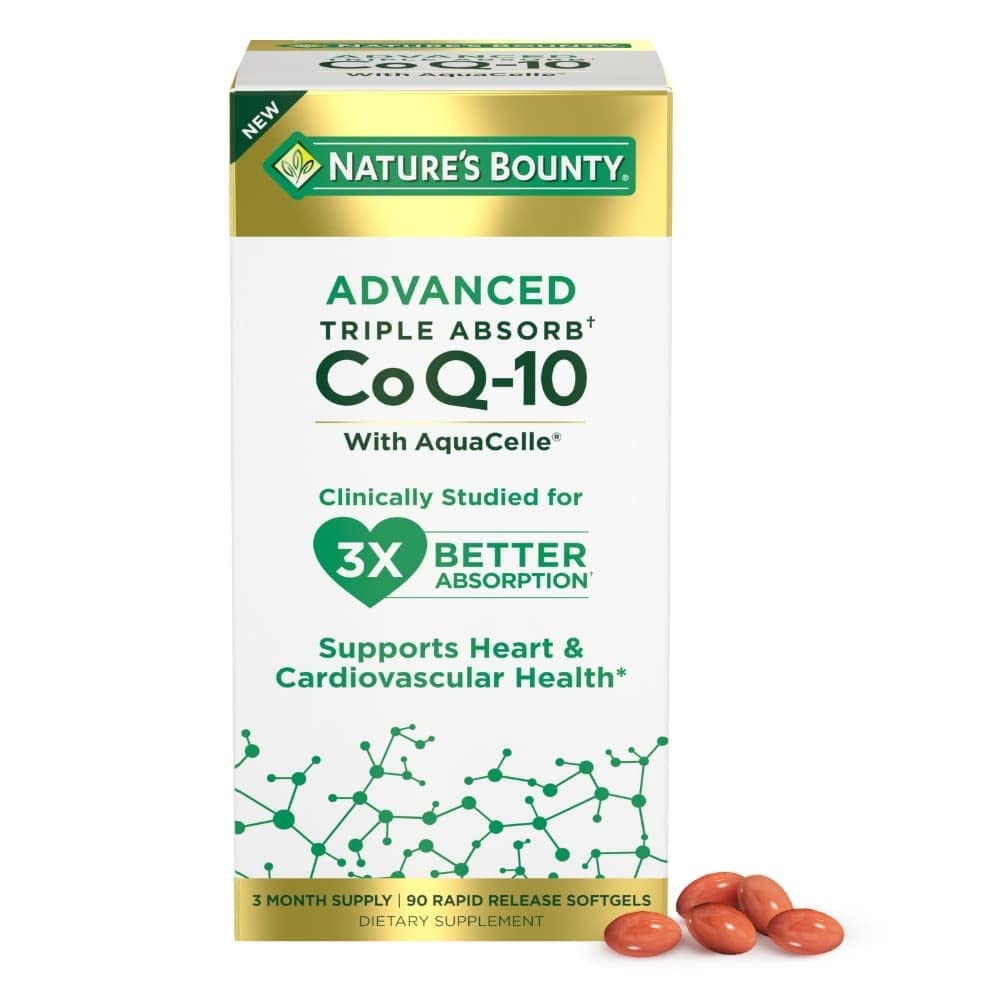 Foto 2 pulgar | Suplemento Nature's Bounty Advanced Triple Absorb Co Q-10, 100 Mg - Venta Internacional.