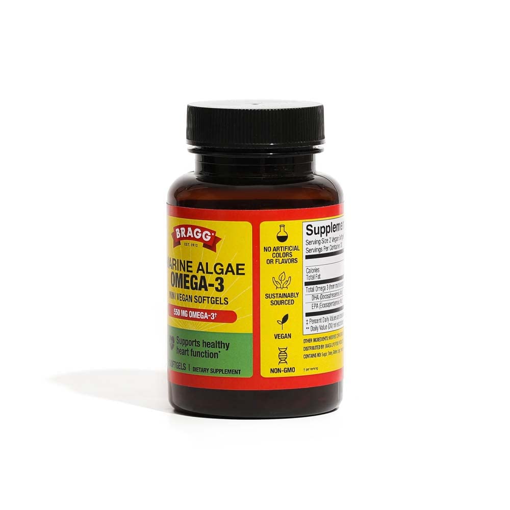 Foto 3 pulgar | Suplemento Bragg Vegan Omega 3 De Origen Sostenible, 60 Cápsulas Blandas - Venta Internacional.