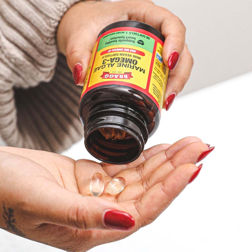 Foto 5 | Suplemento Bragg Vegan Omega 3 De Origen Sostenible, 60 Cápsulas Blandas - Venta Internacional.