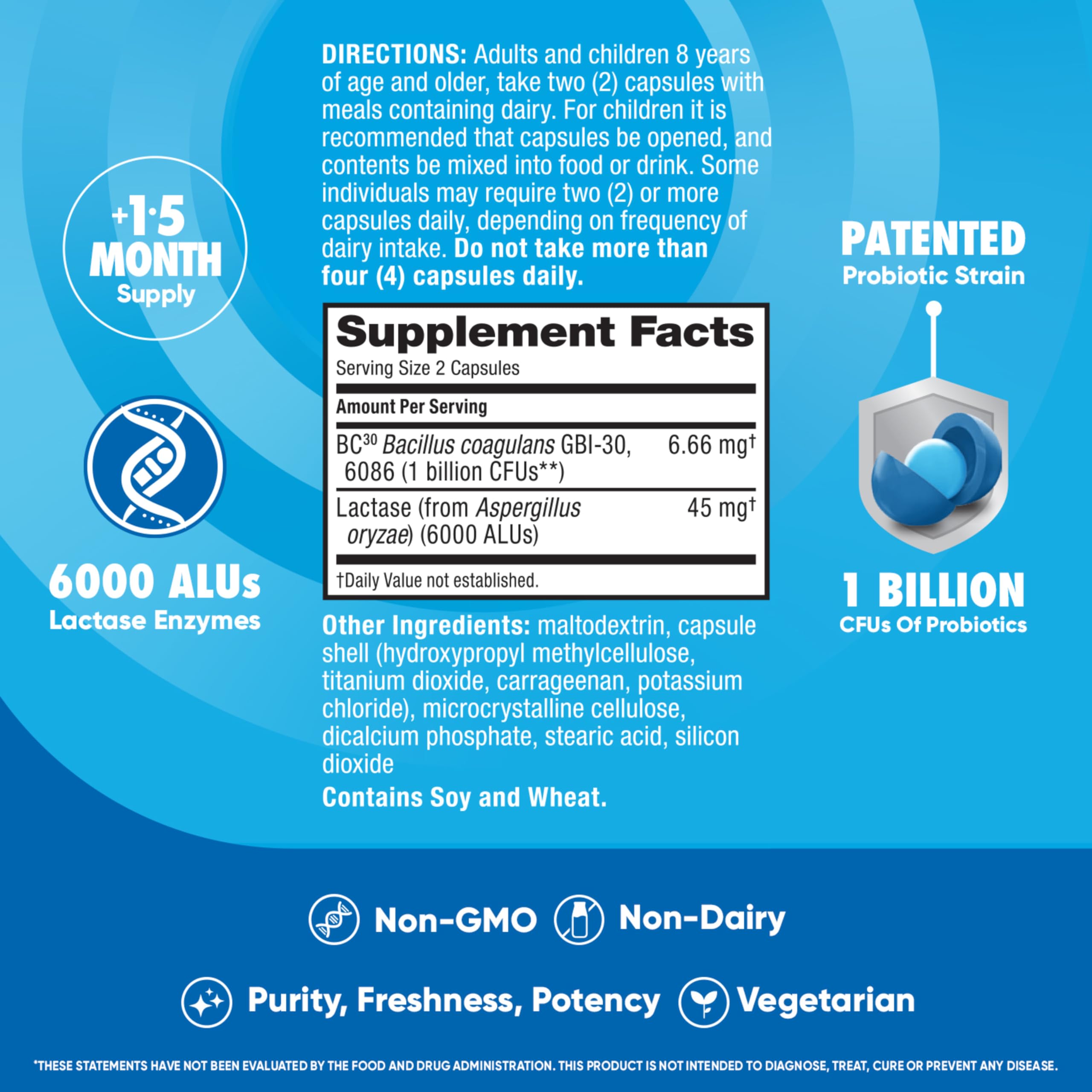 Foto 5 pulgar | Suplemento Digestive Advantage Probiotics + Lactasa 96 Unidades - Venta Internacional.