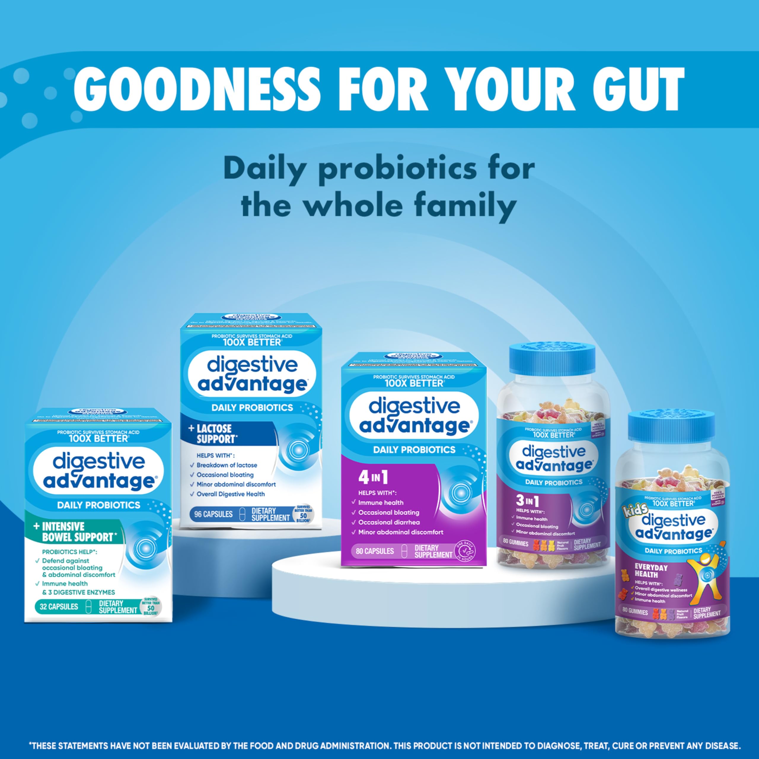 Foto 8 pulgar | Suplemento Digestive Advantage Probiotics + Lactasa 96 Unidades - Venta Internacional.