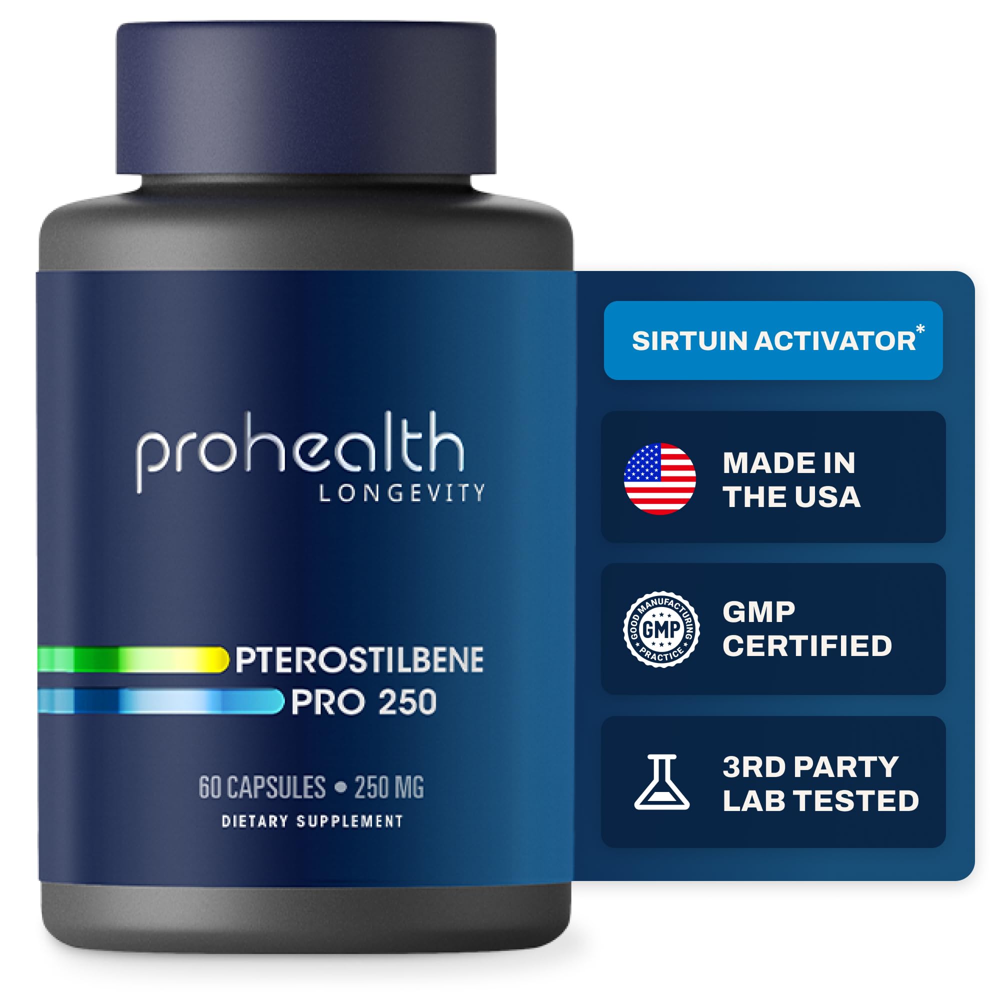 Suplemento Prohealth Pterostilbene 250 Mg 60 Cápsulas - Venta Internacional.