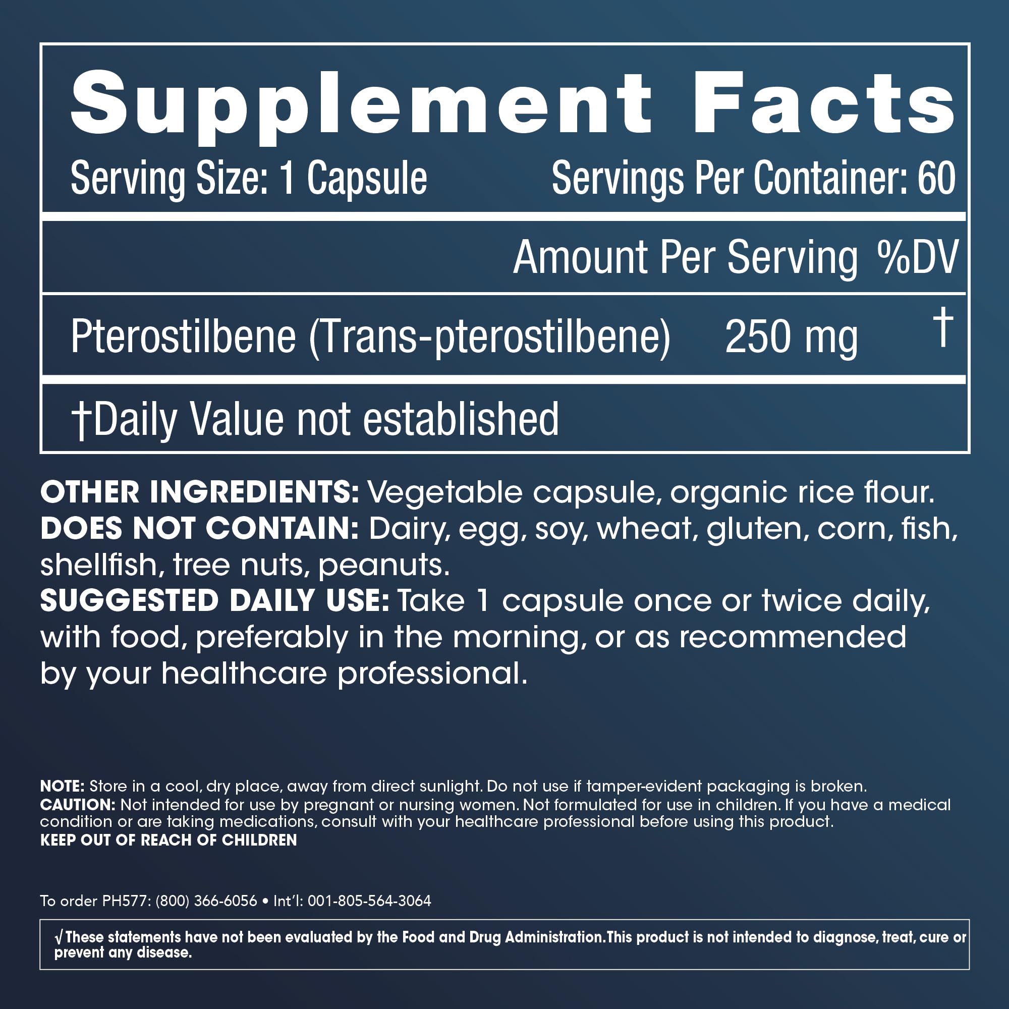 Foto 4 pulgar | Suplemento Prohealth Pterostilbene 250 Mg 60 Cápsulas - Venta Internacional.