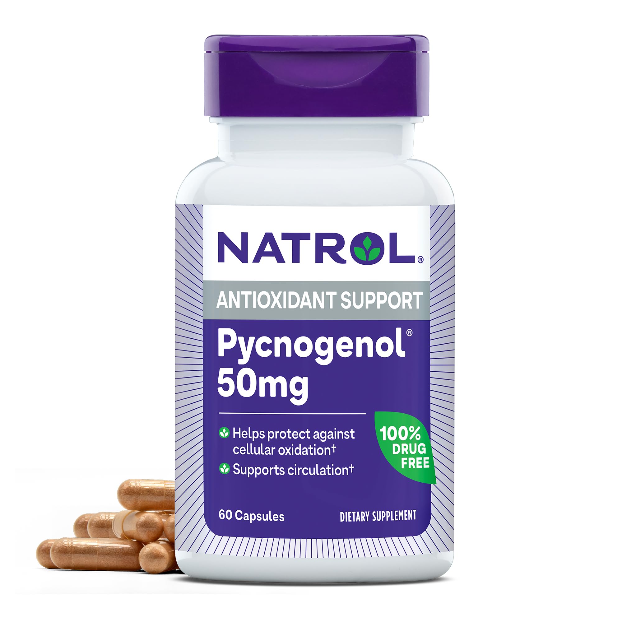 Foto 2 pulgar | Suplemento Natrol Pycnogenol En Cápsulas De 50 Mg, 60 Unidades - Venta Internacional.