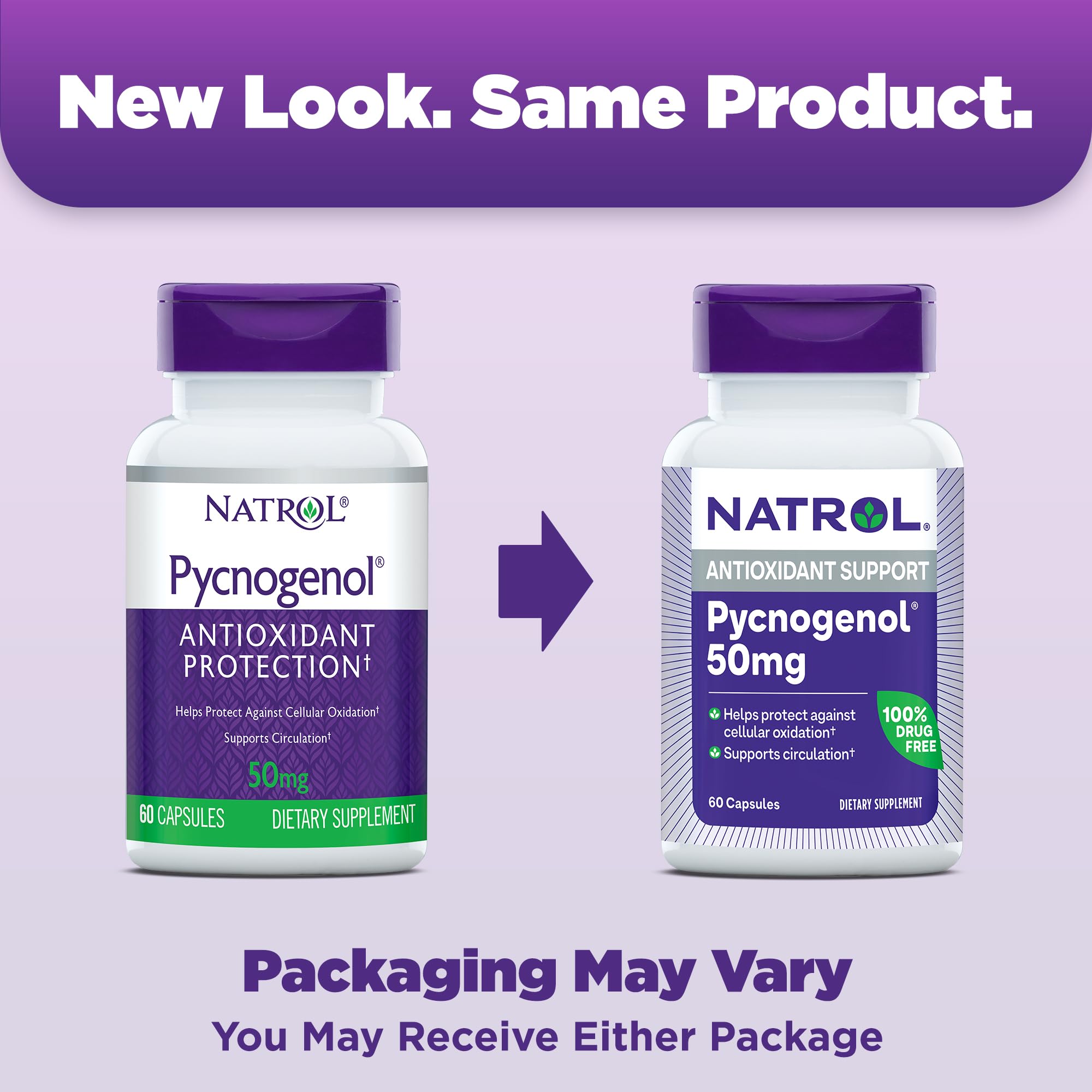Foto 3 pulgar | Suplemento Natrol Pycnogenol En Cápsulas De 50 Mg, 60 Unidades - Venta Internacional.