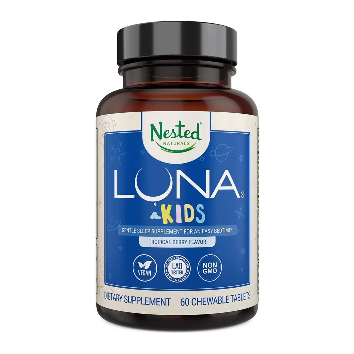 Foto 1 | Tabletas Para Dormir Nested Naturals Luna Kids 60 Masticables - Venta Internacional.