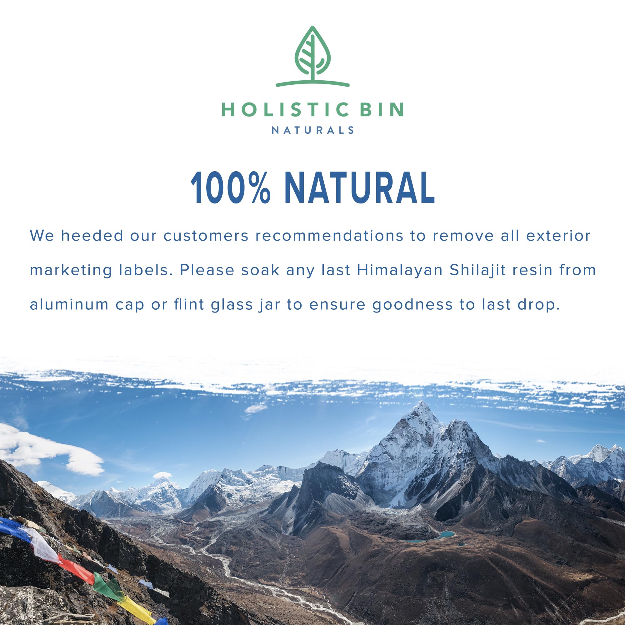 Foto 3 pulgar | Suplemento Holistic Bin, Resina De Shilajit De Platino Negro, 34 G - Venta Internacional.