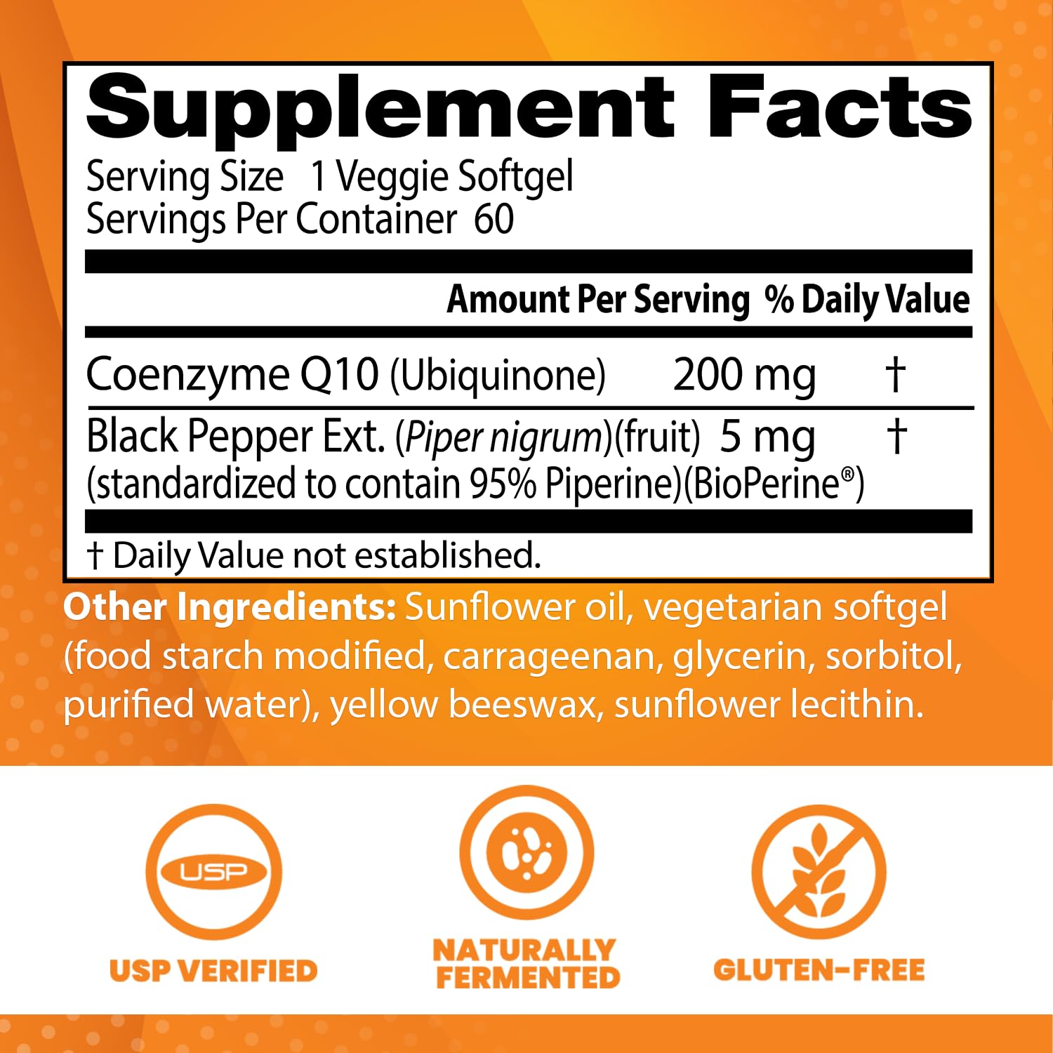 Foto 4 pulgar | Supplement Doctor's Best Coq10 De Alta Absorción 200 Mg 60 Cápsulas Blandas - Venta Internacional.
