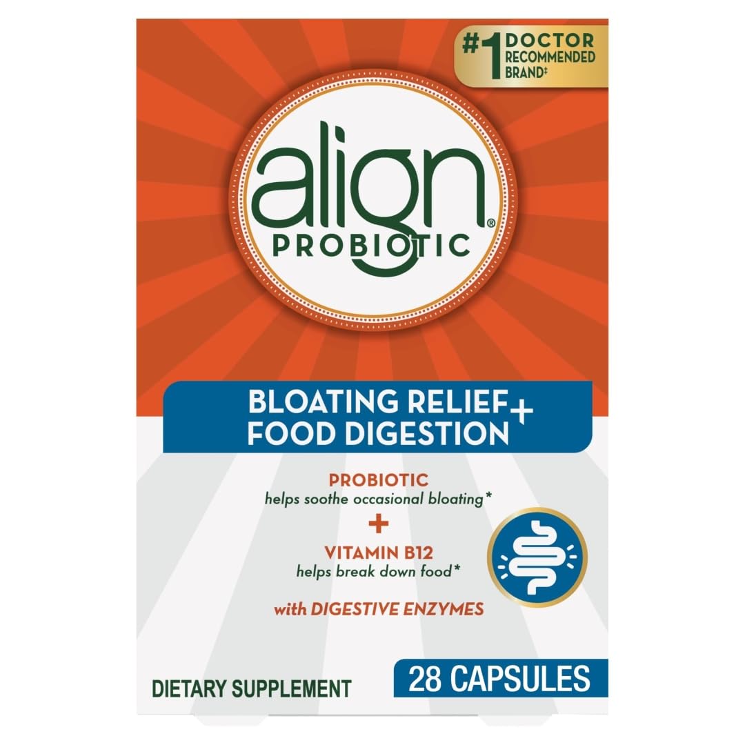 Foto 2 pulgar | Suplemento Align Probiotic Bloating Relief 28 Cápsulas - Venta Internacional.