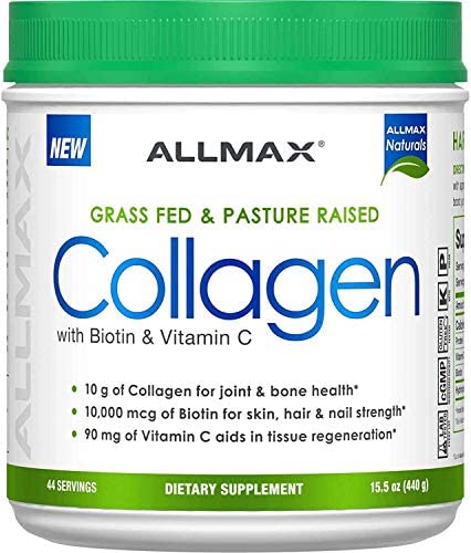 Foto 5 pulgar | Suplemento De Colágeno Allmax Nutrition 440 G Con 10 000 Mcg De Biotina - Venta Internacional.
