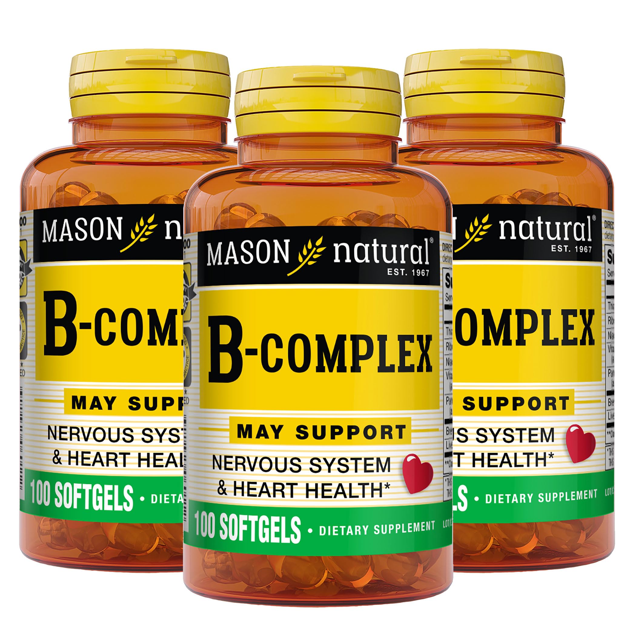 Foto 1 | Suplemento Mason Vitamins B Complex Multivitamínico 100 Cápsulas Blandas - Venta Internacional.