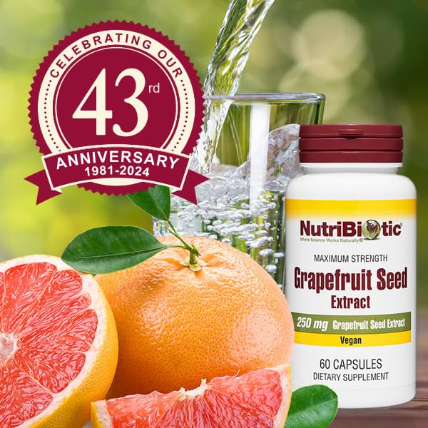 Foto 6 pulgar | Suplemento Nutribiotic De Extracto De Semilla De Pomelo 250 Mg 60 Cápsulas - Venta Internacional.