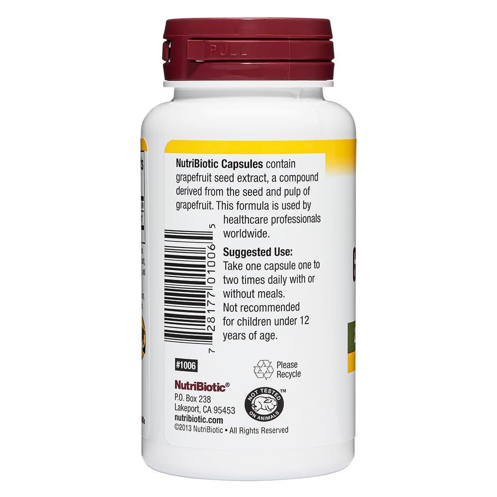 Foto 7 pulgar | Suplemento Nutribiotic De Extracto De Semilla De Pomelo 250 Mg 60 Cápsulas - Venta Internacional.
