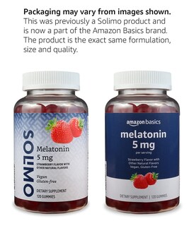 Foto 4 | Suplemento Amazon Basics De Melatonina, 5 Mg, 120 Gomitas - Venta Internacional.
