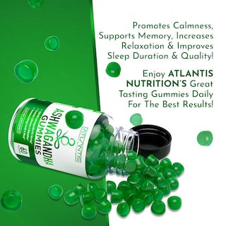 Foto 6 | Gummies Atlantis Nutrition Ashwagandha 1500 Mg Con Vitamina D Y Zinc - Venta Internacional.