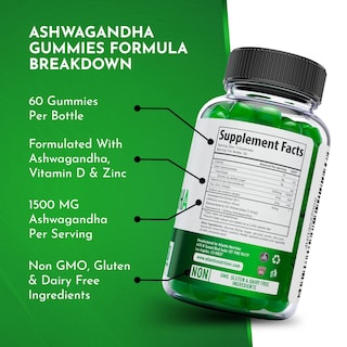 Foto 7 | Gummies Atlantis Nutrition Ashwagandha 1500 Mg Con Vitamina D Y Zinc - Venta Internacional.