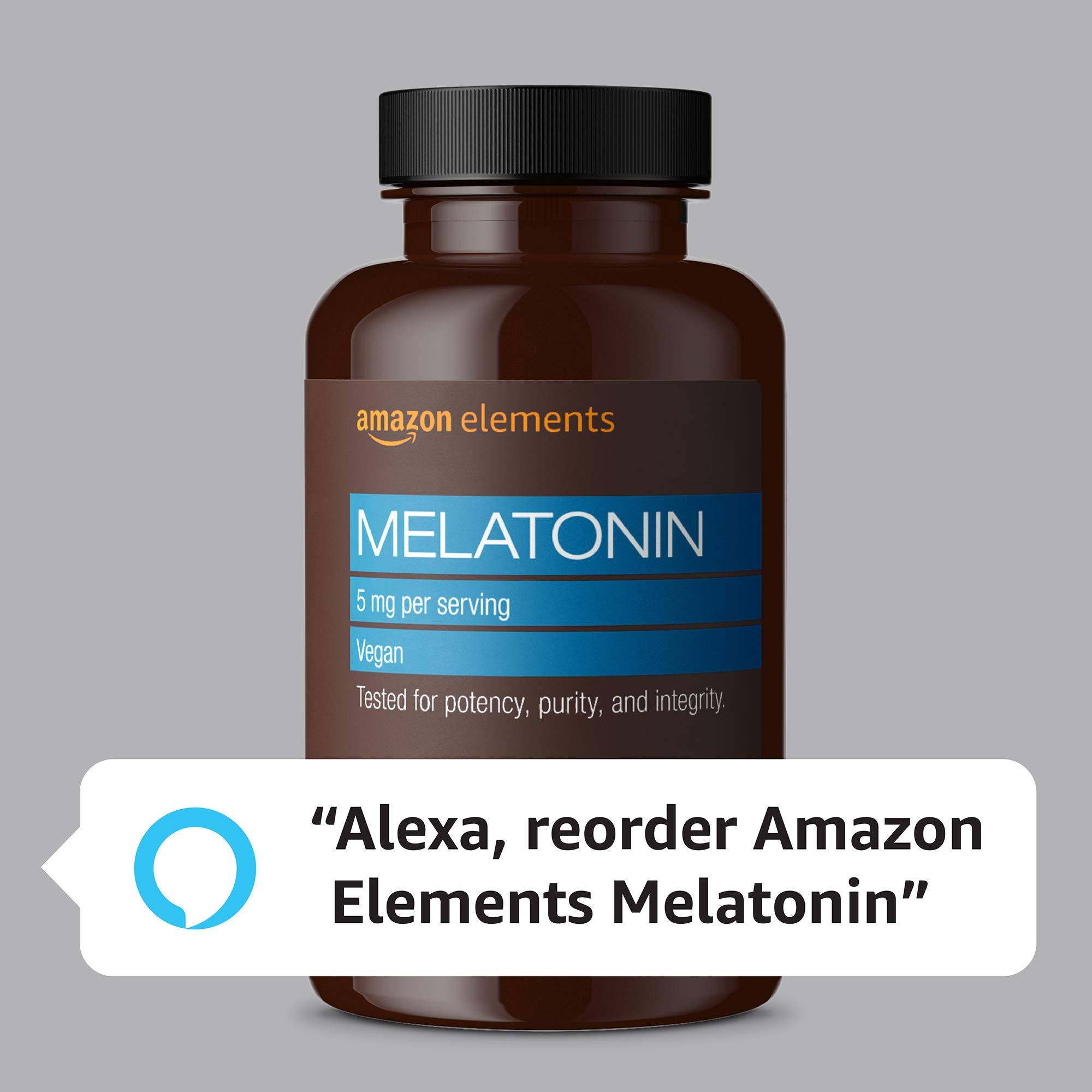 Foto 6 pulgar | Suplemento Amazon Elements, Cápsulas De Melatonina De 5 Mg, 195 Unidades - Venta Internacional.