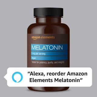 Foto 5 | Suplemento Amazon Elements, Cápsulas De Melatonina De 5 Mg, 195 Unidades - Venta Internacional.