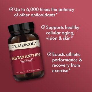 Foto 4 | Suplemento Dietético Dr. Mercola Astaxantina 4 Mg 90 Cápsulas - Venta Internacional.