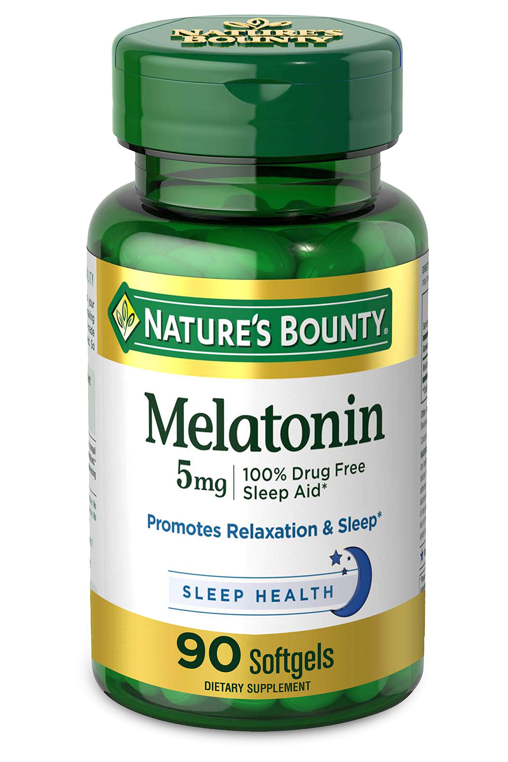Foto 2 pulgar | Suplemento De Melatonina Nature's Bounty 5 Mg 90 Cápsulas Blandas - Venta Internacional