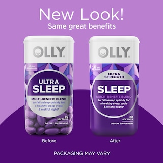 Foto 5 | Cápsulas Blandas Para Dormir Olly Ultra Strength Con 10 Mg De Melatonina, 60 Unidades - Venta Internacional.