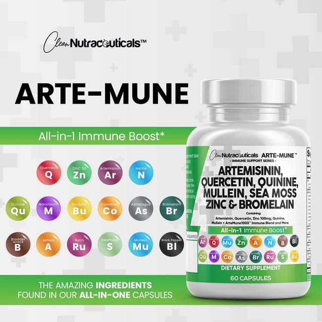 Foto 7 pulgar | Suplemento: Nutracéuticos Limpios: Artemisinina, Quercetina Y Zinc - Venta Internacional.