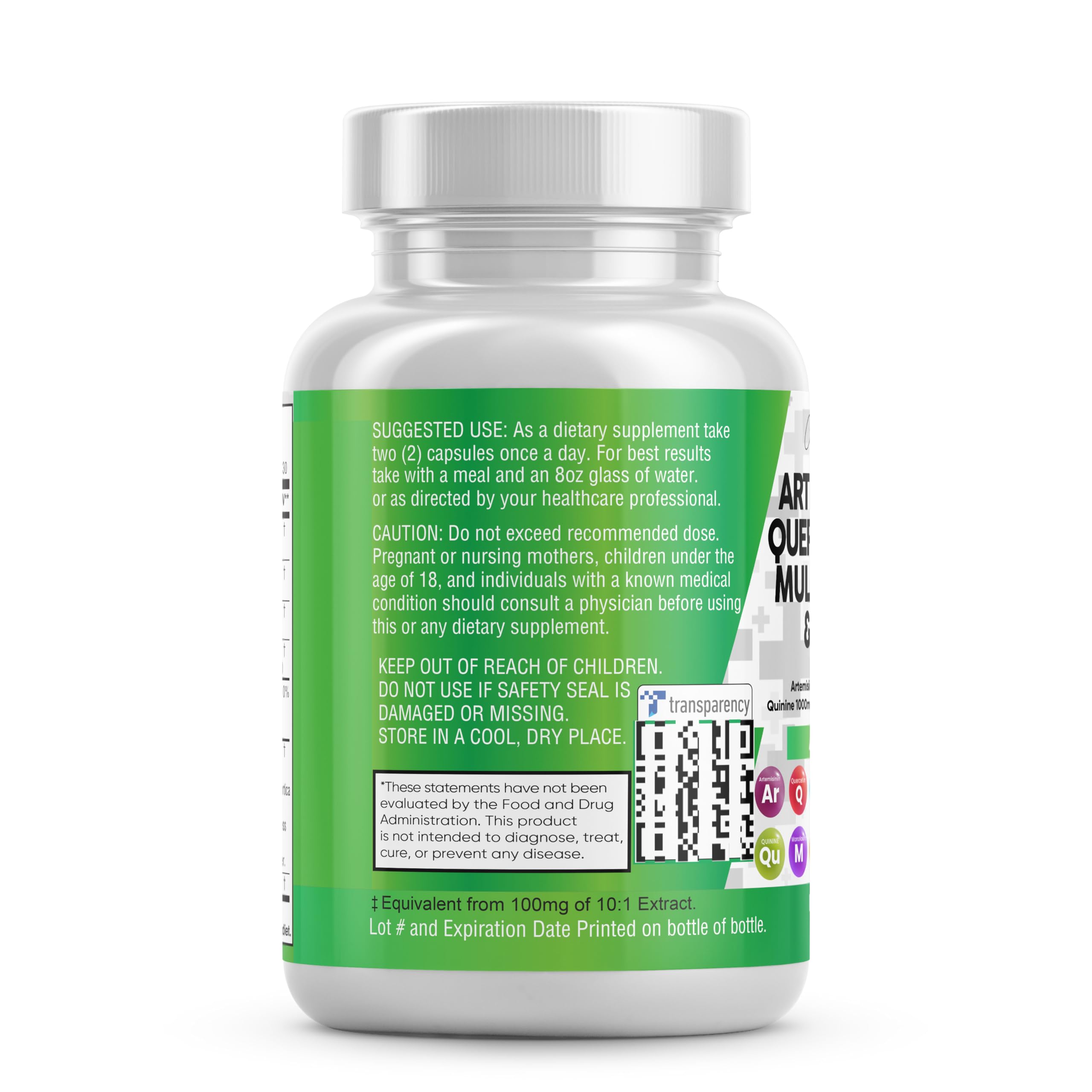 Foto 8 pulgar | Suplemento: Nutracéuticos Limpios: Artemisinina, Quercetina Y Zinc - Venta Internacional.