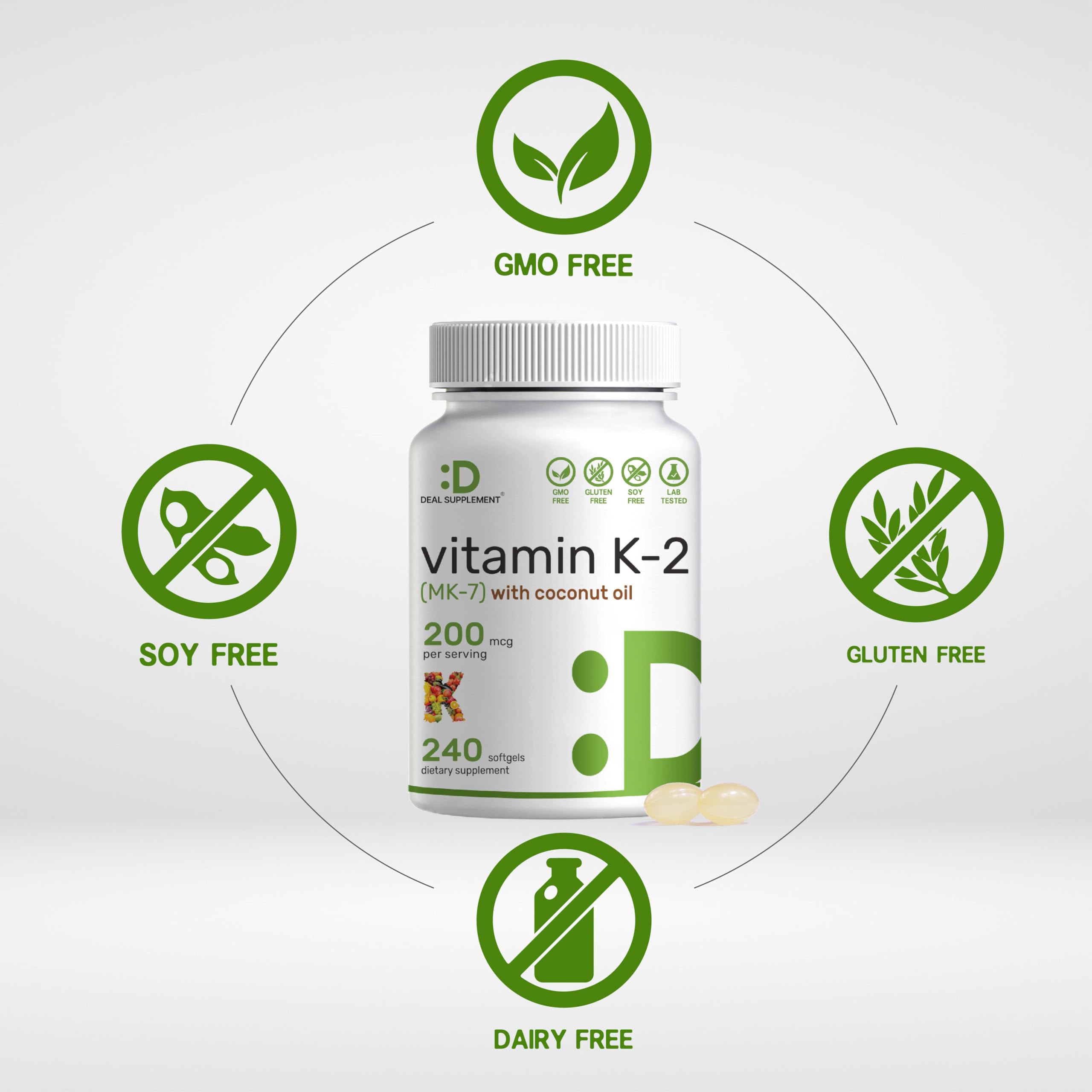 Foto 4 pulgar | Suplemento Eagleshine Vitaminas K2 Mk-7 150 Mcg 180 So - Venta Internacional.