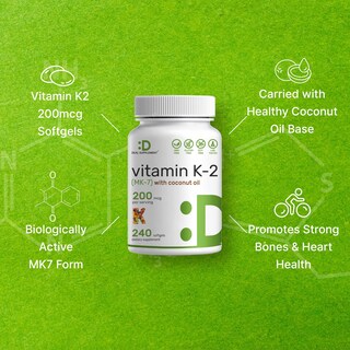 Foto 4 | Suplemento Eagleshine Vitaminas K2 Mk-7 150 Mcg 180 So - Venta Internacional.