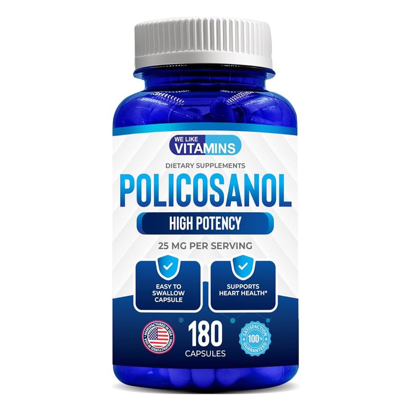 Suplemento We Like Vitamins Policosanol 25 Mg 180 Cápsulas - Venta Internacional.
