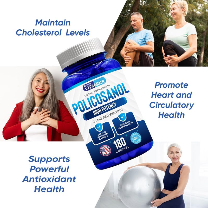 Foto 5 pulgar | Suplemento We Like Vitamins Policosanol 25 Mg 180 Cápsulas - Venta Internacional.