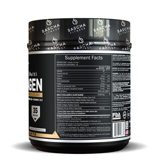 Foto 3 | Colágeno En Polvo Sascha Fitness Hidrolizado Multi Tipo 1, 2 Y 3 - Venta Internacional.