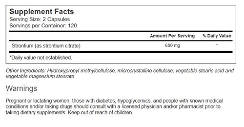 Foto 3 pulgar | Suplemento Vitacost De Estroncio 680 Mg 240 Cápsulas Vegetarianas - Venta Internacional.