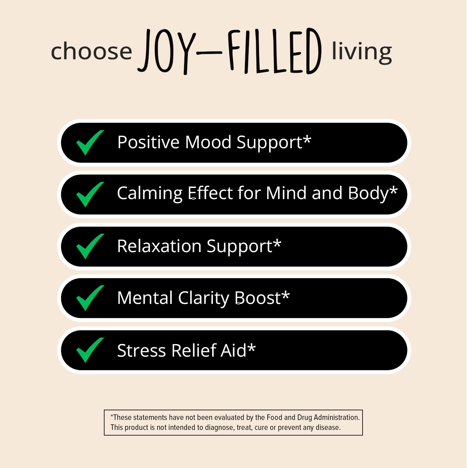 Foto 4 pulgar | Suplemento Happy Healthy Hippie Joy-filled Mood, 60 Unidades - Venta Internacional.
