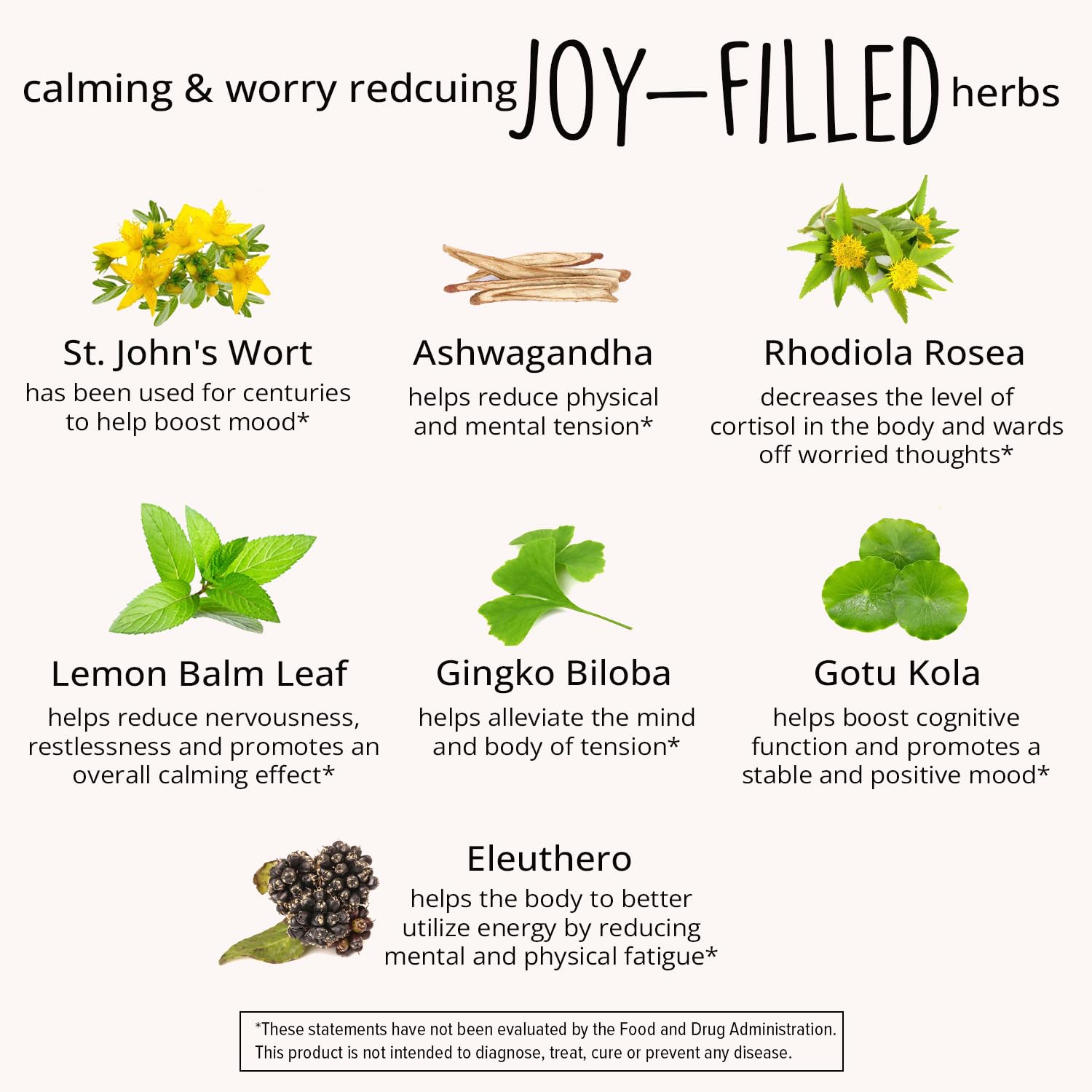 Foto 4 | Suplemento Happy Healthy Hippie Joy-filled Mood, 60 Unidades - Venta Internacional.