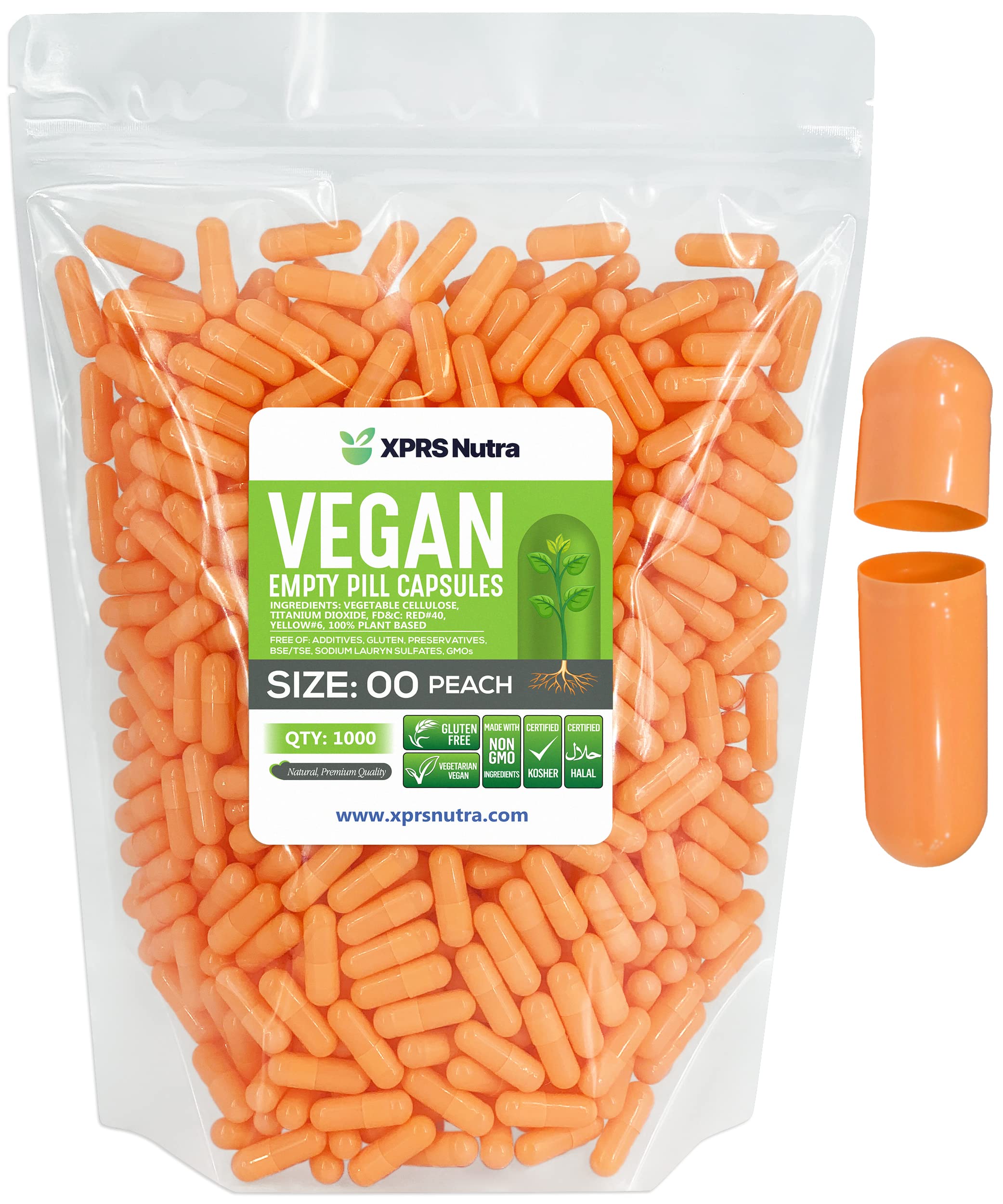 Foto 2 pulgar | Cápsulas Vacías Xprs Nutra, Tamaño 00, 1000 Unidades, Cápsulas Veganas - Venta Internacional.