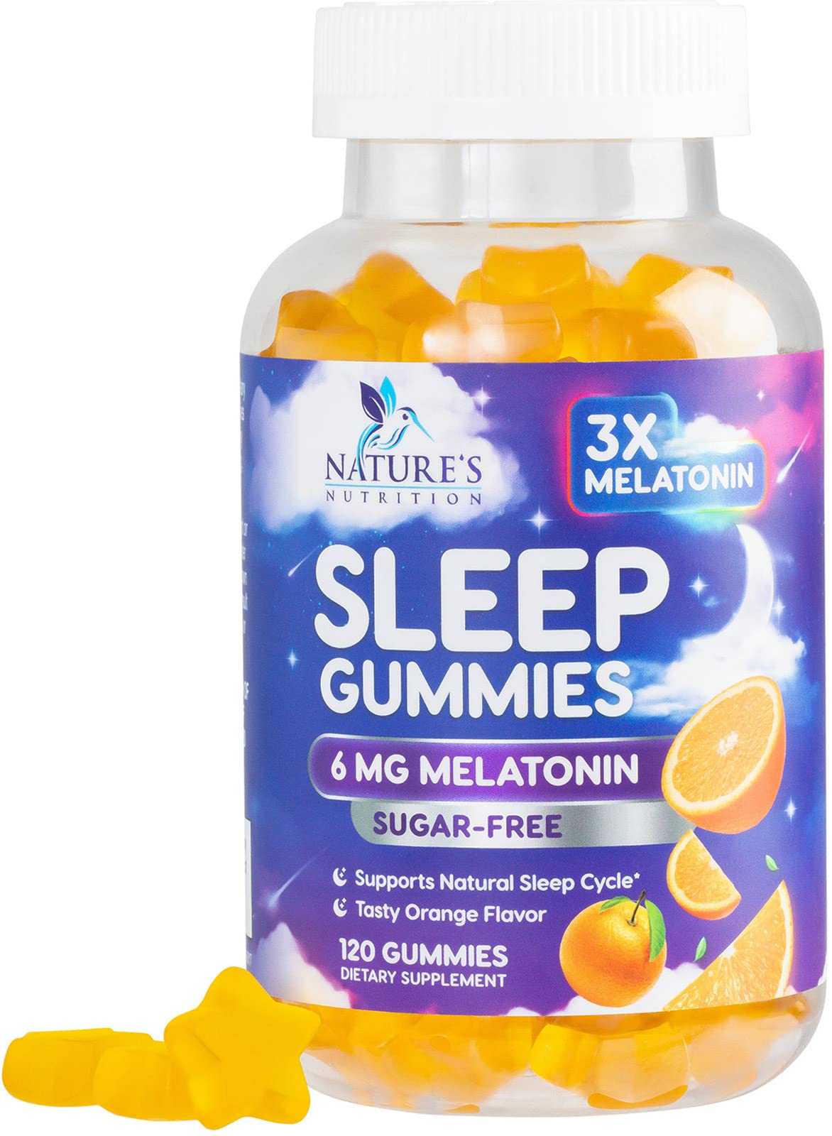 Gominolas Para Dormir Nature's Nutrition Extra Strength, 6 Mg, Melatoni - Venta Internacional.