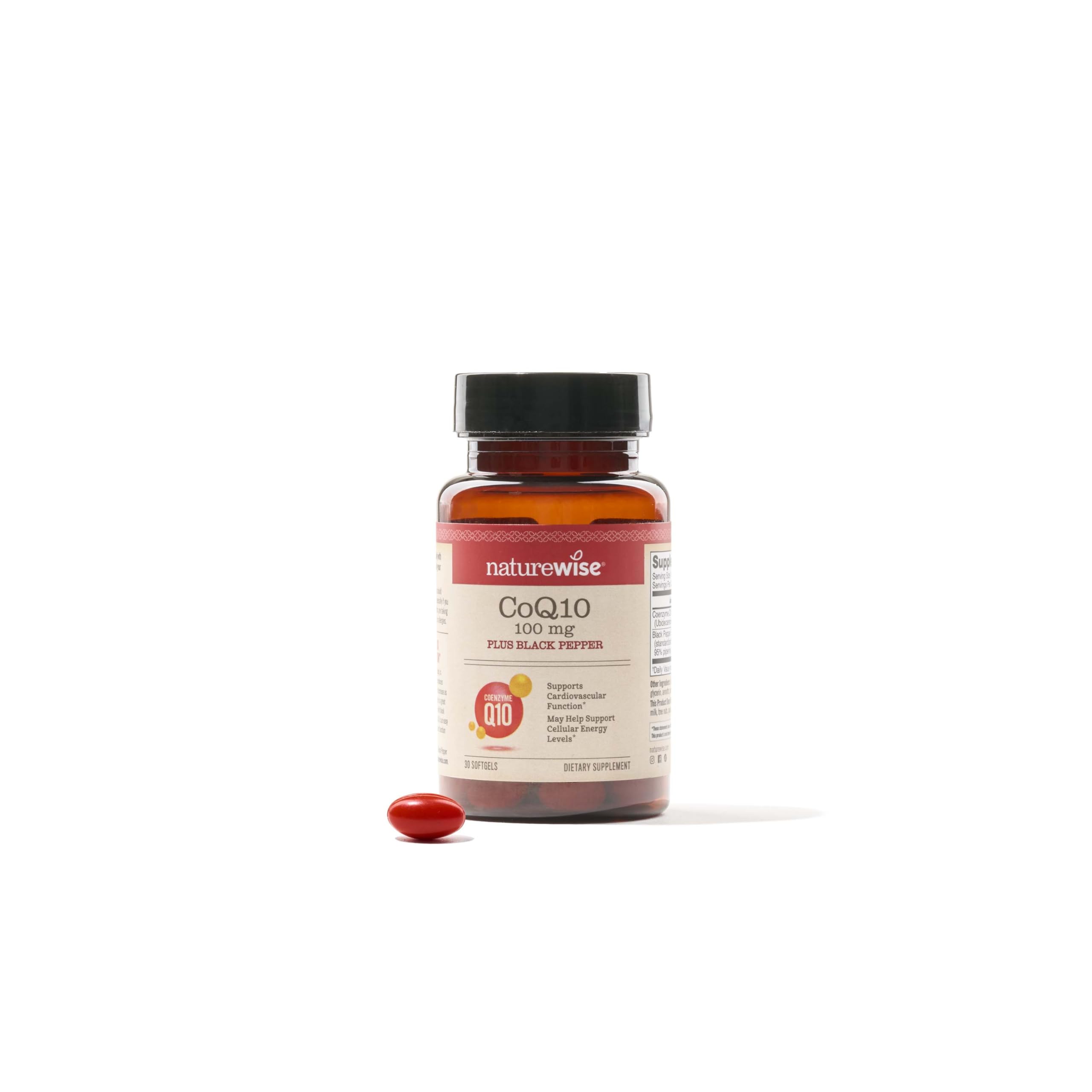 Foto 2 pulgar | Suplemento Naturewise Coq10, Cápsulas Blandas De 100 Mg, 30 Cápsulas Blandas Veganas - Venta Internacional.