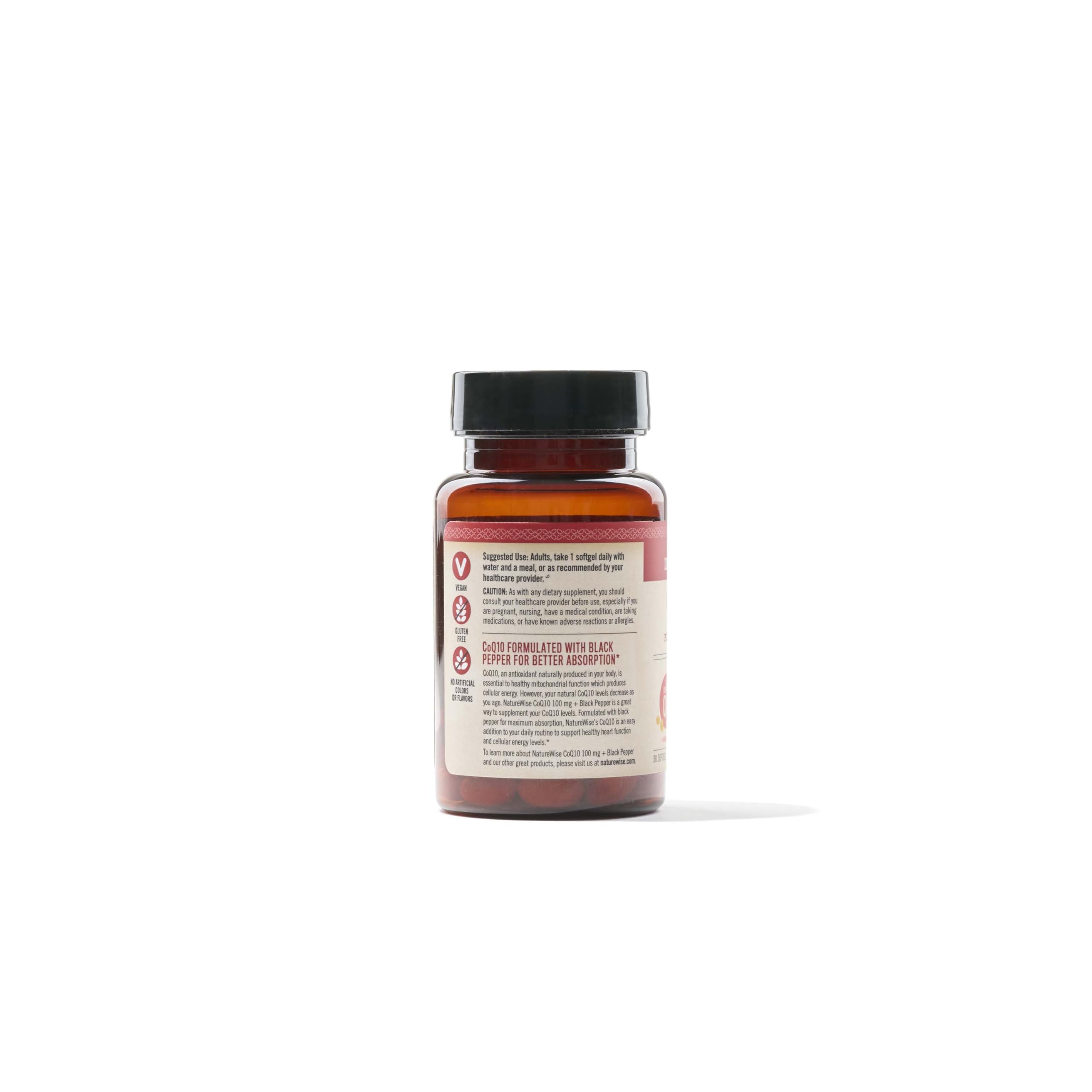 Foto 5 | Suplemento Naturewise Coq10, Cápsulas Blandas De 100 Mg, 30 Cápsulas Blandas Veganas - Venta Internacional.