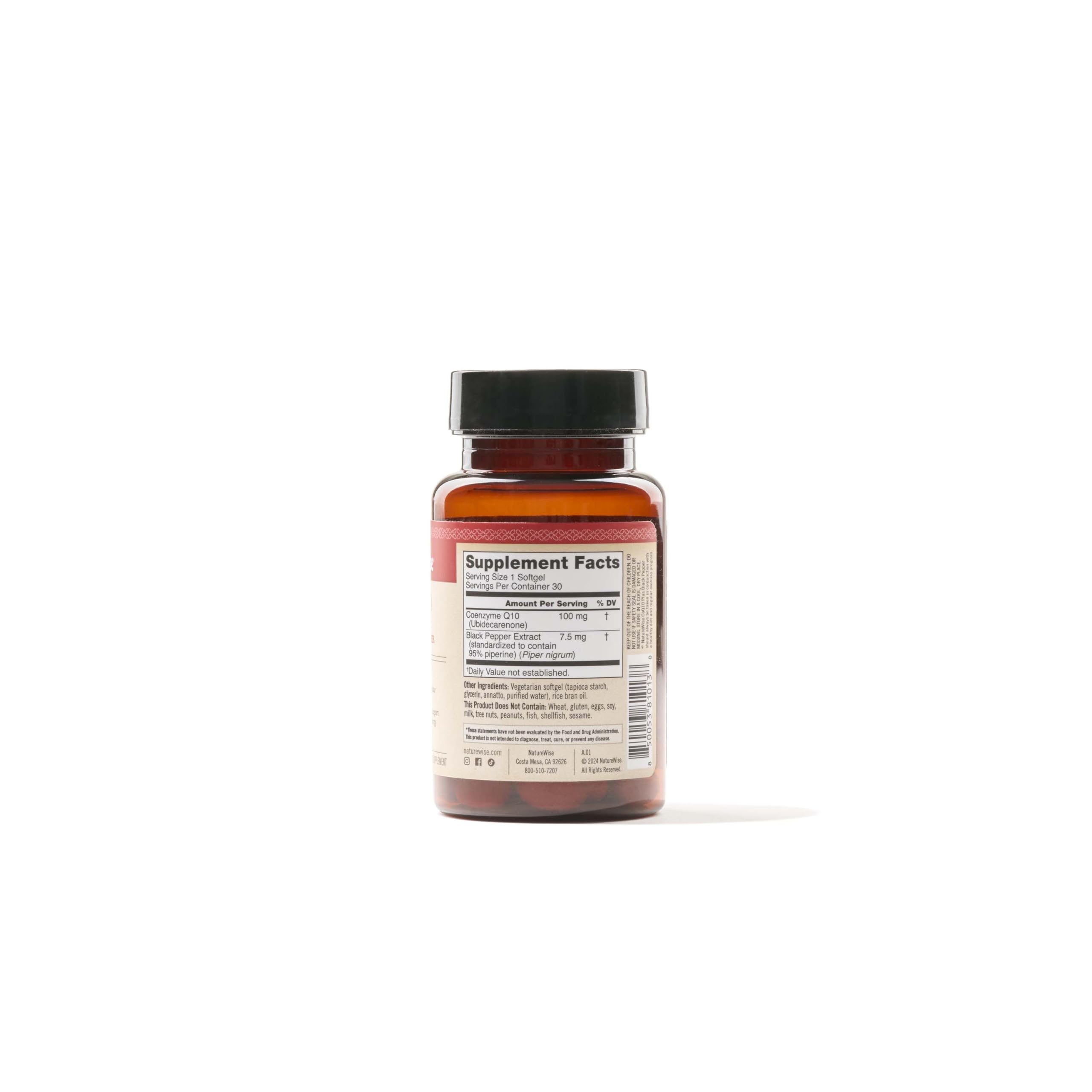 Foto 6 | Suplemento Naturewise Coq10, Cápsulas Blandas De 100 Mg, 30 Cápsulas Blandas Veganas - Venta Internacional.