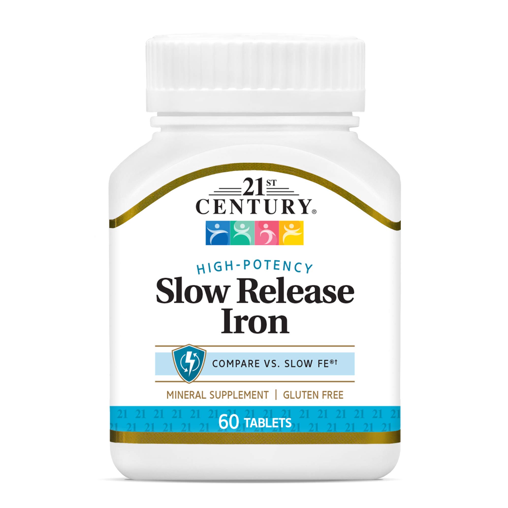 Foto 1 | Suplemento De Hierro 21st Century Slow Release 60 Tabletas X 3 - Venta Internacional.
