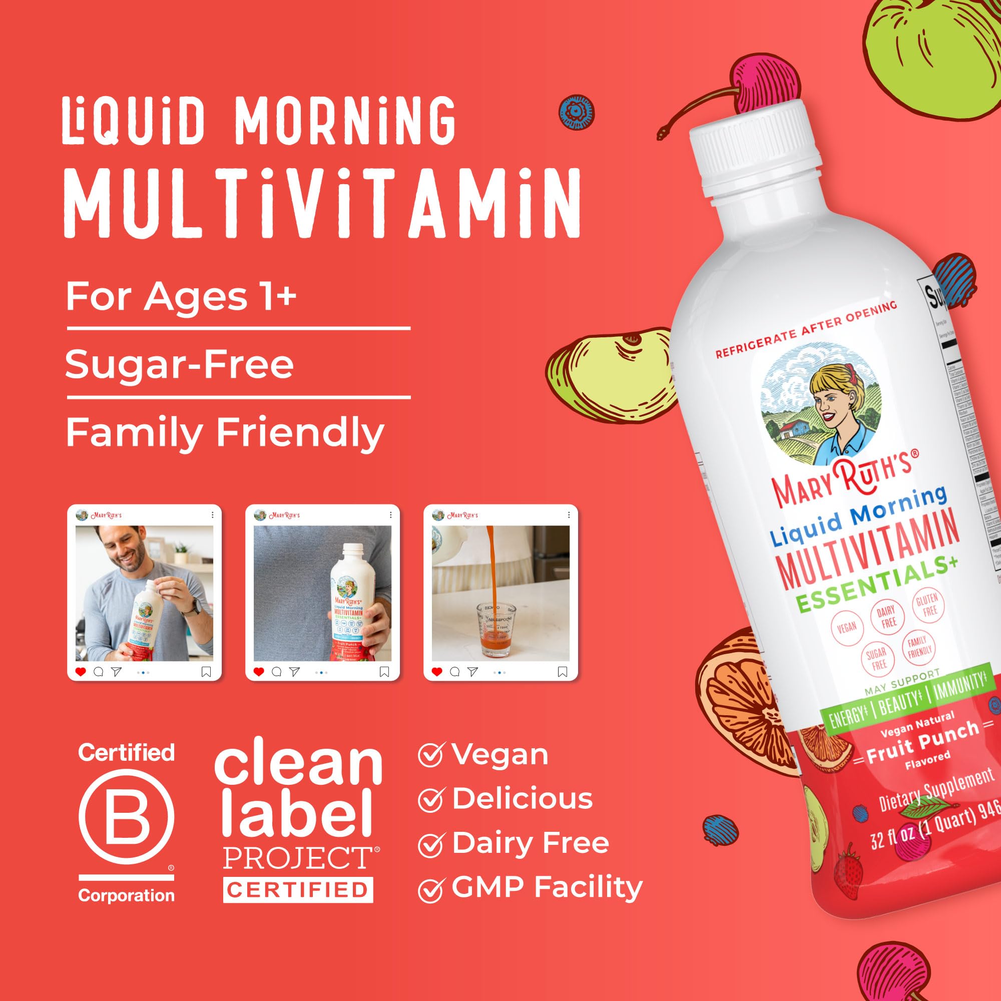 Foto 5 pulgar | Multivitamínico Multimineral Maryruth Organics 32 Ml Para Mujeres, Hombres Y Niños - Venta Internacional.