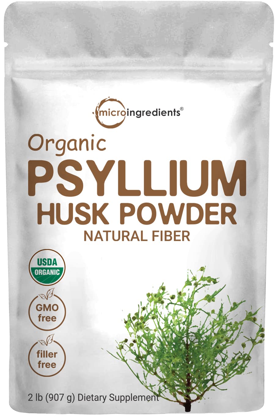 Foto 2 pulgar | Microingredientes De Cáscara De Psyllium En Polvo, 1 Kg De Fibra Soluble - Venta Internacional.