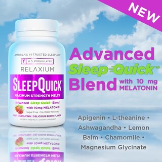 Foto 3 | Sleep Aid Relaxium Sleep Quick Melts 10 Mg De Melatonina 100 S - Venta Internacional.