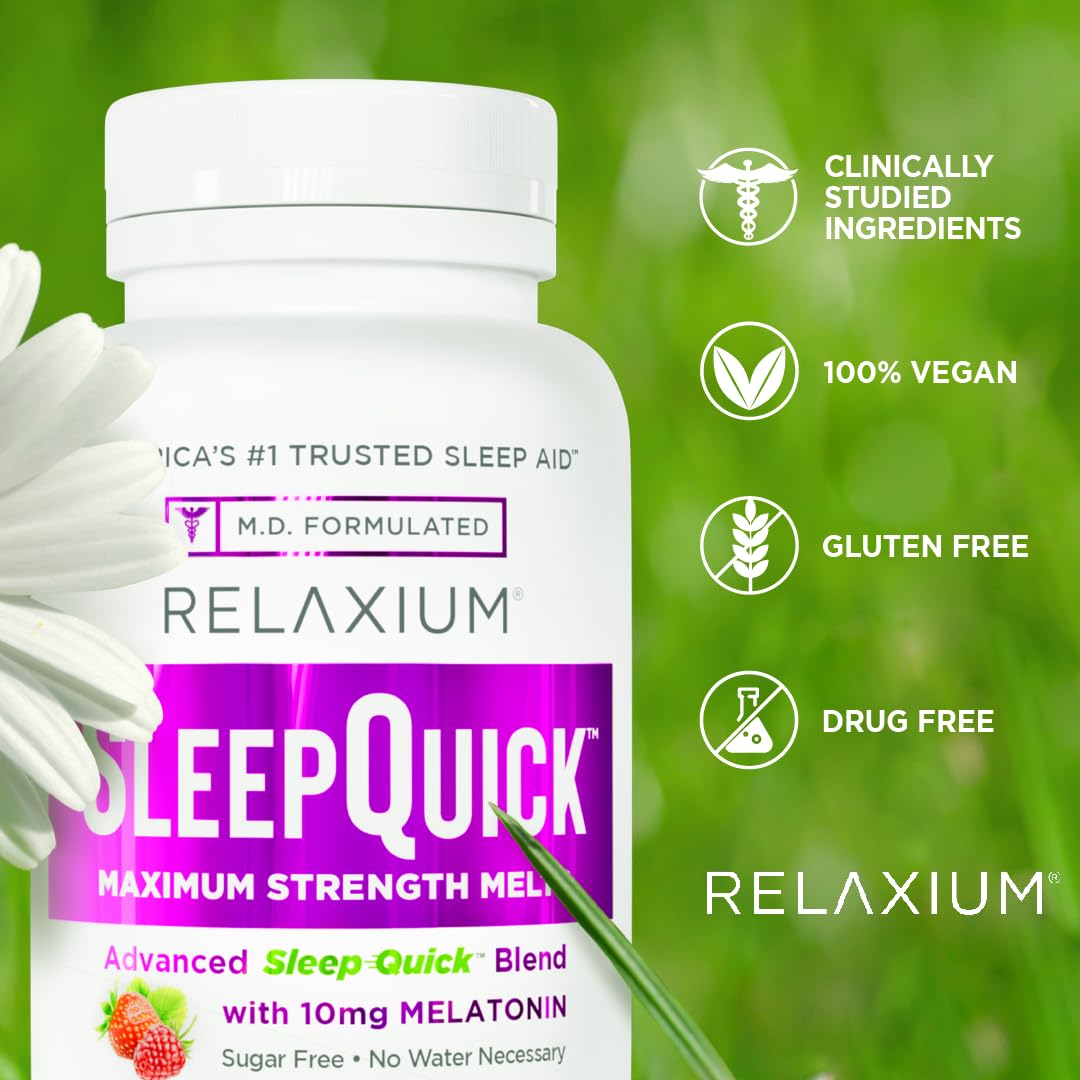 Foto 5 pulgar | Sleep Aid Relaxium Sleep Quick Melts 10 Mg De Melatonina 100 S - Venta Internacional.